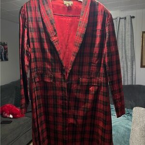 Red Plaid Women's Blazer